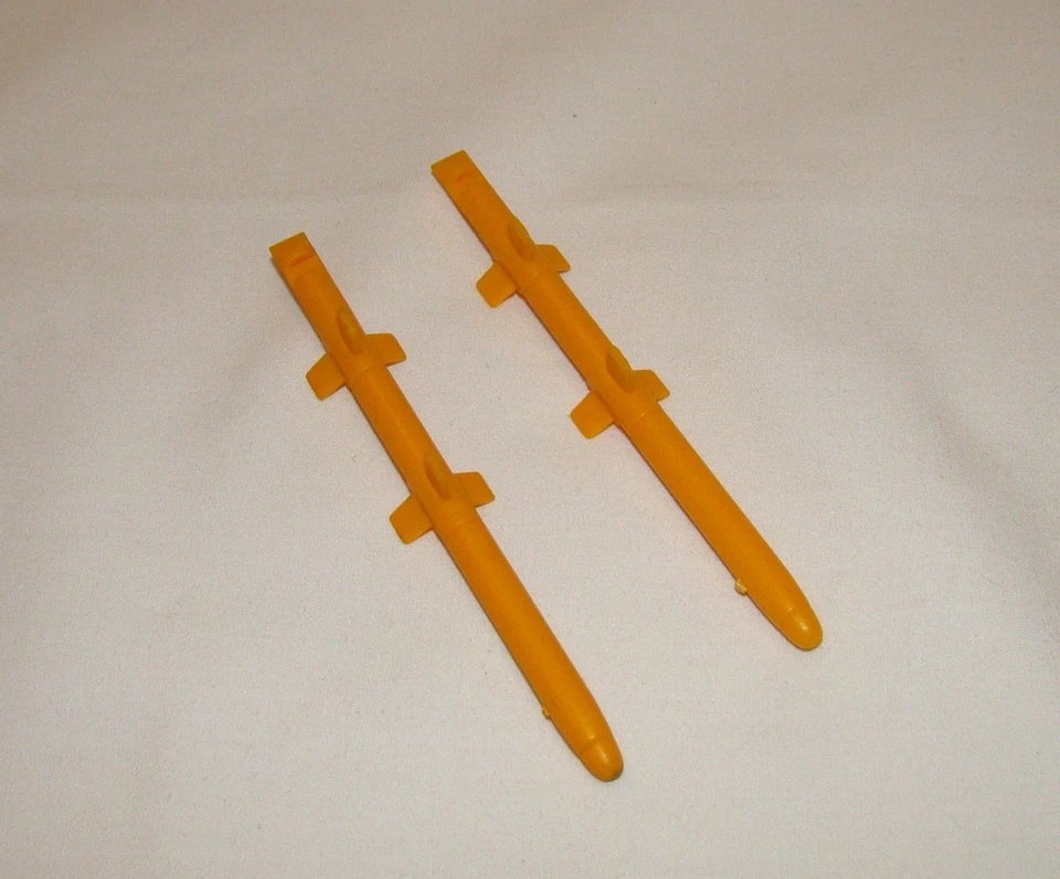 G.I. JOE (1990) COBRA HURRICANE ~ (2) MISSILES ~ VTOL JET PARTS HASBRO GI JOE - Image 1 of 1