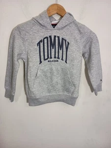 Tommy Hilfiger Boy's Size 5 Grey Pullover Logo Hoodie - Picture 1 of 3