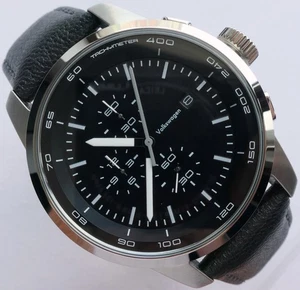 VW Volkswagen Classic Aviator Pilot Driver Sport Car Accessory Watch Chronograph - Picture 1 of 24