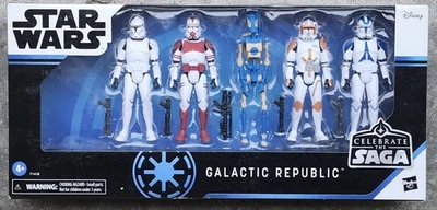 HASBRO STAR WARS 2020 CELEBRA LA SAGA REPÚBLICA GALÁCTICA CLON EJÉRCITO CONSTRUCTOR  Foto 1 de 2