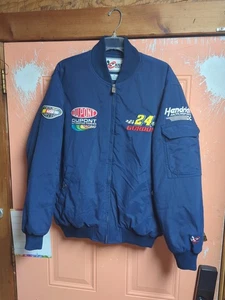 VINTAGE Jeff Gordon Jacket Chase Authentics NASCAR Puffer Oversized Medium - Picture 1 of 10