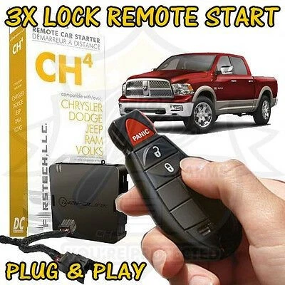 2009-2012 DODGE RAM 1500 PLUG & PLAY REMOTE START ADD ON EASY FT-CH4-DC CH4 - Image 1 of 2