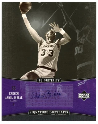 KAREEM ABDUL-JABBAR 2005-06 UD RETRATOS BALONCESTO Autógrafo AUTO 8x10 FOTO Foto 1 de 2