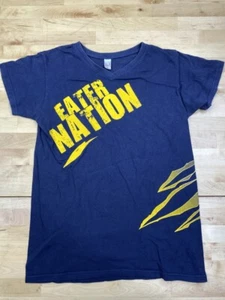 Anvil Women's Eater Nation Graphic V neck T Shirt Small #3273 - Picture 1 of 6