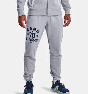 Under Armour Men's Project Rock Heavyweight Terry Pants 1370455-011 NWT Large - Picture 1 of 5