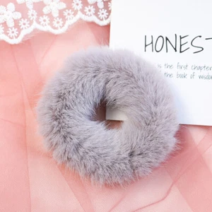 Accesorios de festival círculo de pelo de conejo 5 piezas para mujeres cuerdas peludas niñas Miss - Imagen 1 de 12