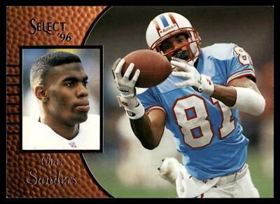1996 Select Chris Sanders  #14 Houston Oilers Football Card - Image 1 of 2
