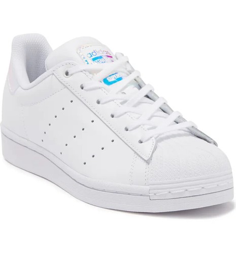 Sneakers Adidas Superstar Stan Smith grandi bambini scarpe giovani bianche adatte donna