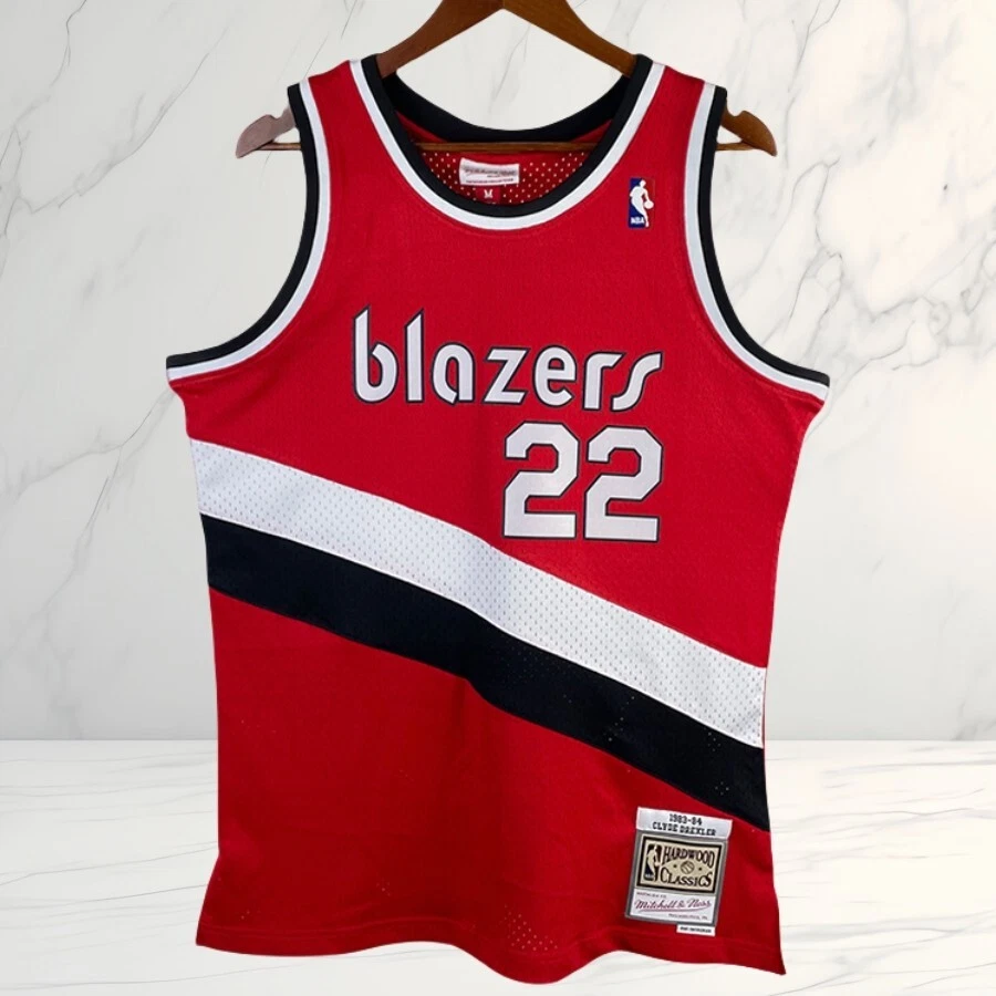 Portland Trail Blazers #22 Clyde Drexler 1983/84 Retro Swingman Jersey - Image 1 of 4