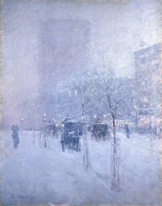 Childe Hassam: "Late Afternoon, New York, Winter" (1900) — Giclée Fine Art Print - Bild 1 von 7