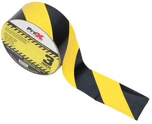 2x ProX XGF-360HAZARD 3" 180ft Hazardous Commercial Grade Gaffer Tape NonResidue - Picture 1 of 3