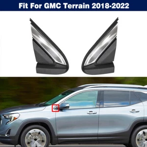 1 par de cubiertas de moldeo de esquina para guardabarros delanteros borde cromado para GMC Terrain 2018-2022 - Imagen 1 de 6