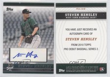 2010 Topps Pro Debut Prospect Auto Steven Hensley #PDA-SHE Auto