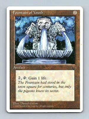 Magic The Gathering MTG - Fountain of Youth - Chronicles 1995 - Image 1 of 2