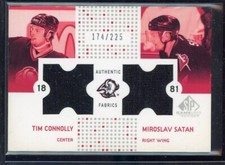 2002-03 SP Game Used Authentic Fabrics #CFCS Tim Connolly / Miroslav Satan /225