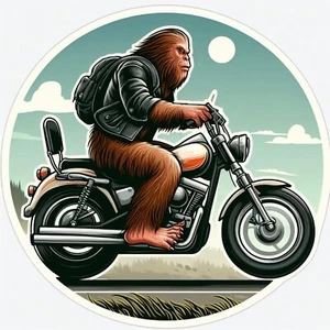 Funny Bigfoot Decal,  Waterproof Vinyl Sticker, UV resistant Decal - Picture 1 of 12