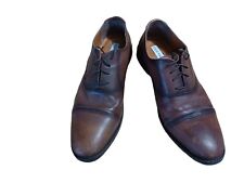 Steve Madden Dark Brown Leather Oxford Dress Shoes Size 10 Lace Up Men's