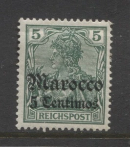 Germany 1905 offices in MOROCCO 5 cent. Germania with op mint* $ 12.50 - Imagen 1 de 1