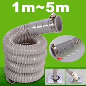 Universal Washing Machine Dishwasher Drain Waste Hose Extension Pipes Kit 1m~5m - Picture 1 of 21