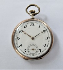 1900 SILVER & GOLD CASED 15 JEWELLED SWISS LEVER DAMAS POCKET WATCH WORKING