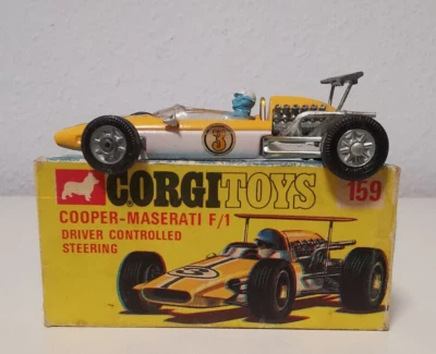Corgi Toys 159 Cooper Maserati F/1 Vintage mit OVP Großbritannien - Bild 1 von 4
