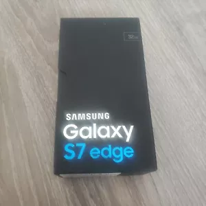 Samsung Galaxy S7 Edge 32GB Black Retail Box Only and Inserts - Picture 1 of 6