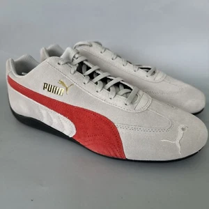 Puma Speedcat Shield SD Ash Grey Red Black Mens Size 8.5 - Picture 1 of 5