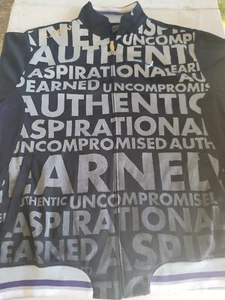 Air Jordan Mens Flight Jacket Black Zip Up Size 3XL Retro OG Rare Vintage - Picture 1 of 6