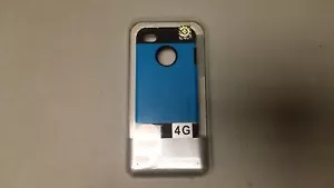 Spigen Slim Armor Metal Series iPhone 4 Case / Turquoise - Picture 1 of 4