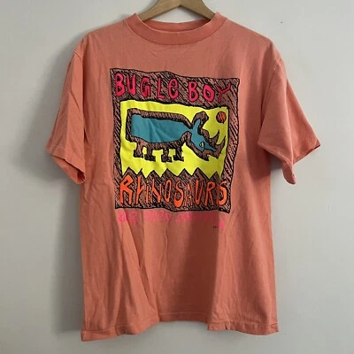 Camiseta De Colección Años 80 90 Bugle Boy Dinosaurio Parque Jurásico Mediana EE. UU. Foto 1 de 4