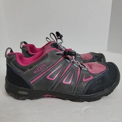 Keen Oakridge Gray Pink Waterproof Hiking Shoes Drawstring 1015187 37 EU 5 US - Image 1 of 4