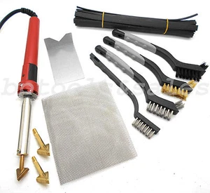 80W Iron Plastic Welding Kit TPO TEO PP Rod Mesh Auto Car Boat Bumper Repair Kit - Picture 1 of 2