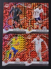 2021-22 Panini Mosaic FIFA Road to World Cup REACTIVE RED PRIZMS You Pick