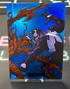2024 UD Marvel Masterpieces XL Venom vs. Carnage Battle Spectrum Gems /99 5"x7" - Picture 1 of 1