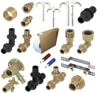 TECE Flex Messing oder PPSU 16/20/25/32 DVGW Bogen Winkel Montageeinheit - Bild 1 von 4