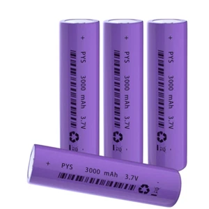 4pcs 3.7V Rechargeable Batteries 3000mAh Large Capacity Flat Top NiMH Battery - Picture 1 of 2