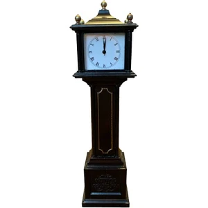 department 56 heritage collection town clock dollhouse grandfather metal heavy - Picture 1 of 3