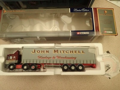 Corgi 1:50 CC12001 MAN Curtainside John Mitchell Transport Undisplayed #2622 - Image 1 of 4