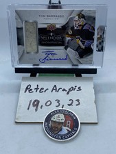 2017-18 Upper Deck Splendor Showpieces #SPTB Tom Barrasso BLOCKER AU 14/27