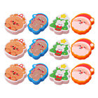 12Pcs Christmas Themed Mini Erasers for Kids Party Favors and Stocking Stuffers