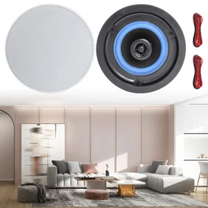 Herdio 4" Ceiling Speaker 160 Watt 2-Way Flush Mount In-Wall Speaker In/outdoor - Picture 1 of 15