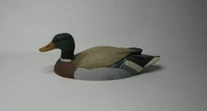 Vintage Decoy Duck Mini Figur William J Koelpin Mallard Duck 1982 FG. - Bild 1 von 13
