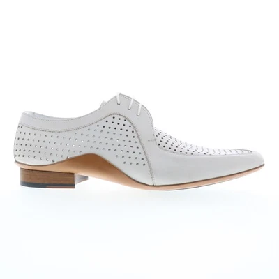 Mezlan Mez45 Mens White Leather Oxfords & Lace Ups Casual Shoes 10 - Image 1 of 4