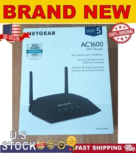 NETGEAR AC1600 Dual-Band Wi-Fi Router - R6260. Upto 20 Devices. 1200 Sq.ft NEW - Picture 1 of 2