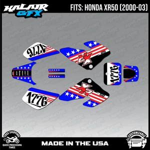 Graphics Kit for Honda XR50 (2000-2003) XR 50 Usa Series - Red - Bild 1 von 4