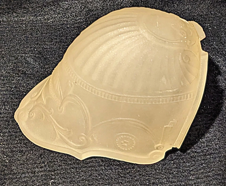 ANTIQUE ART DECO CHANDELIER WALL SCONCE GLASS SLIP SHADE - Image 1 of 4