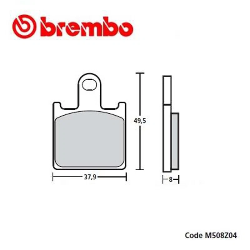 BREMBO PASTIGLIE FRENO Z04 MONTA SU KAWASAKI ZX-6R NINJA 09-16 - Immagine 1 di 1