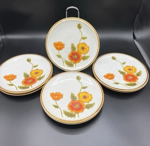 7 Stück Mikasa California Poppies 9051 Natural Beauty 7 1/2 Salatteller SieheBild - Bild 1 von 10