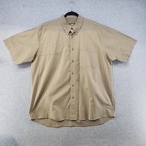 Cabela’s Deerskin Soft Chamois Shirt Button Down Size XLarge Men Brown - Picture 1 of 13