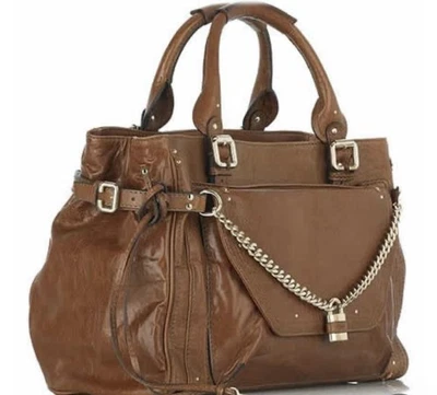 Bolso de Mano Vintage Auténtico Chloe XL Paddington Cápsula Marrón Coñac Foto 1 de 4